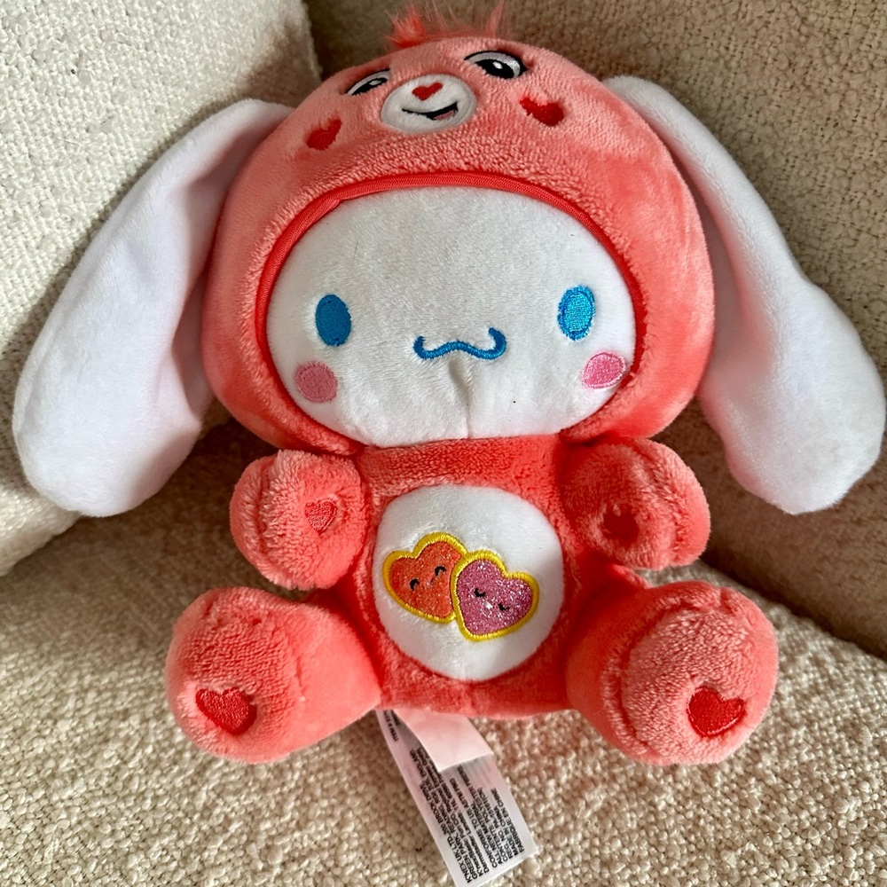 Cinnamoroll x Care Bears 8" Plush (Love-a-Lot Bear)
